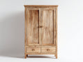 Kleiderschrank-Massivholz-110x55x178 cm-Natur-Rustikal