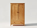 Kleiderschrank-Massivholz-102x52x174 cm-Natur-Klassisch