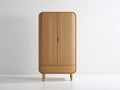Kleiderschrank-Massivholz-98x52x180 cm-Natur-Skandinavisch