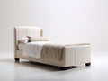 Einzelbett-Stoff-Holz-208x106x112 cm-Beige-Modernes Design