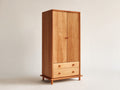 Kleiderschrank-Massivholz-96x54x176 cm-Natur-Modern